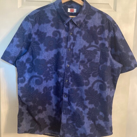 Hudson North Hawaiian Print  Cotton Casual Mens Dress Shirt - EUC - Picture 1 of 6